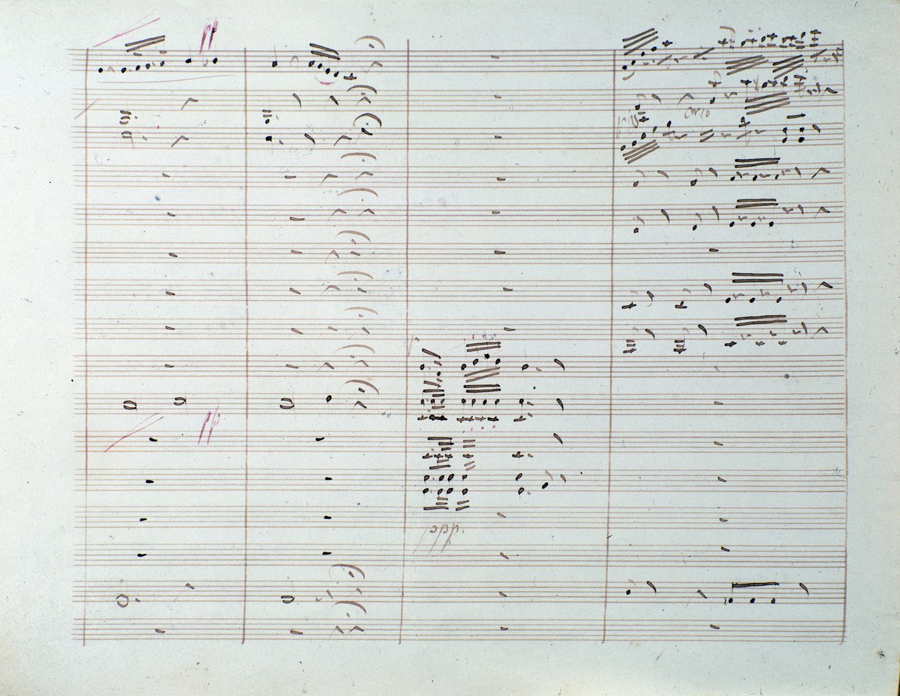 Noter til Grande-symfonien (op. 8) av Carl August Cannabich av Unknown artist