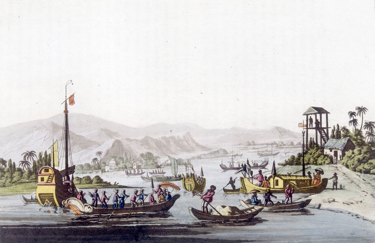 Sendes fra Cochinchina. Library of Decorative Arts of Paris i "" Den eldgamle og moderne drakten"" av Unknown artist