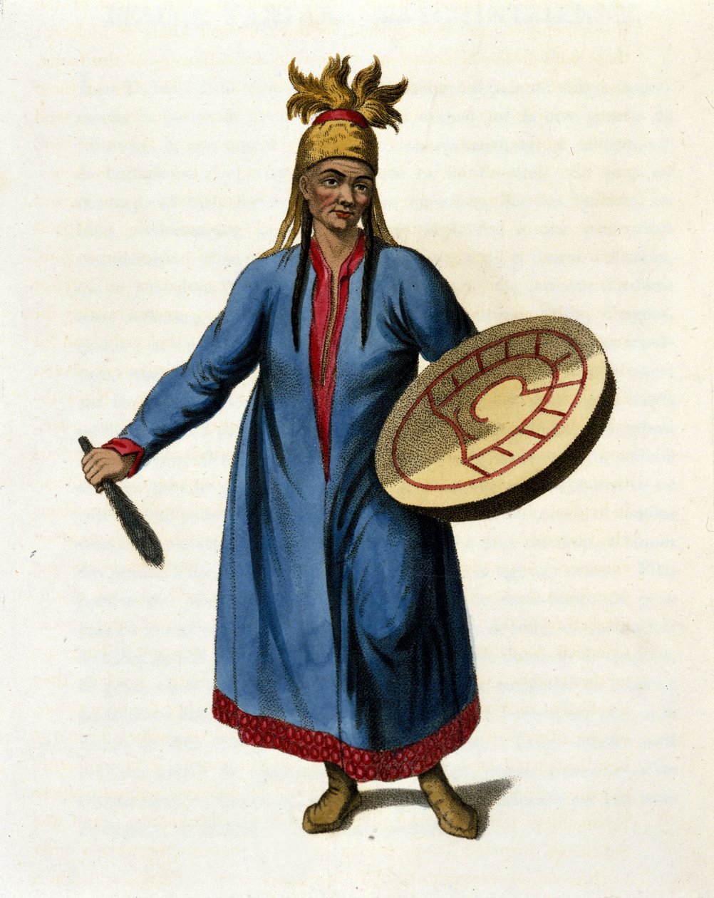 Sibirsk sjaman. 1800-talls gravering av Unknown artist