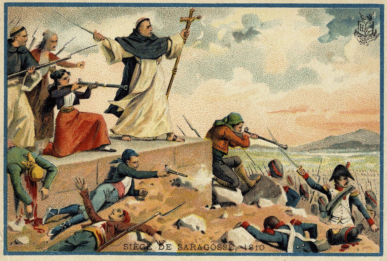 Beleiring og fangst av Zaragoza (Zaragoza) i 1809 av Unknown artist
