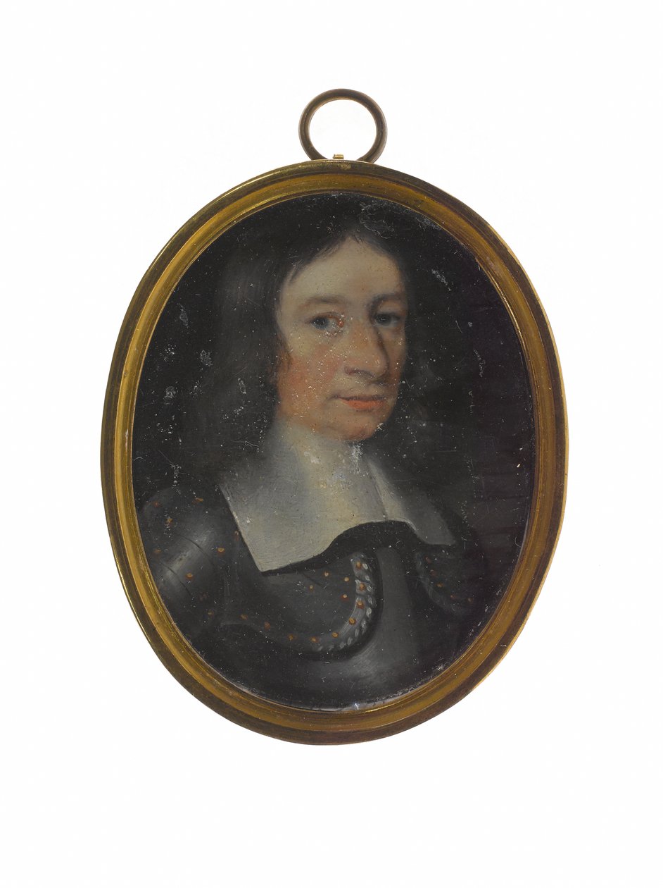 Sir John Gell, ca. 1650 (olje på kobber) av Unknown artist