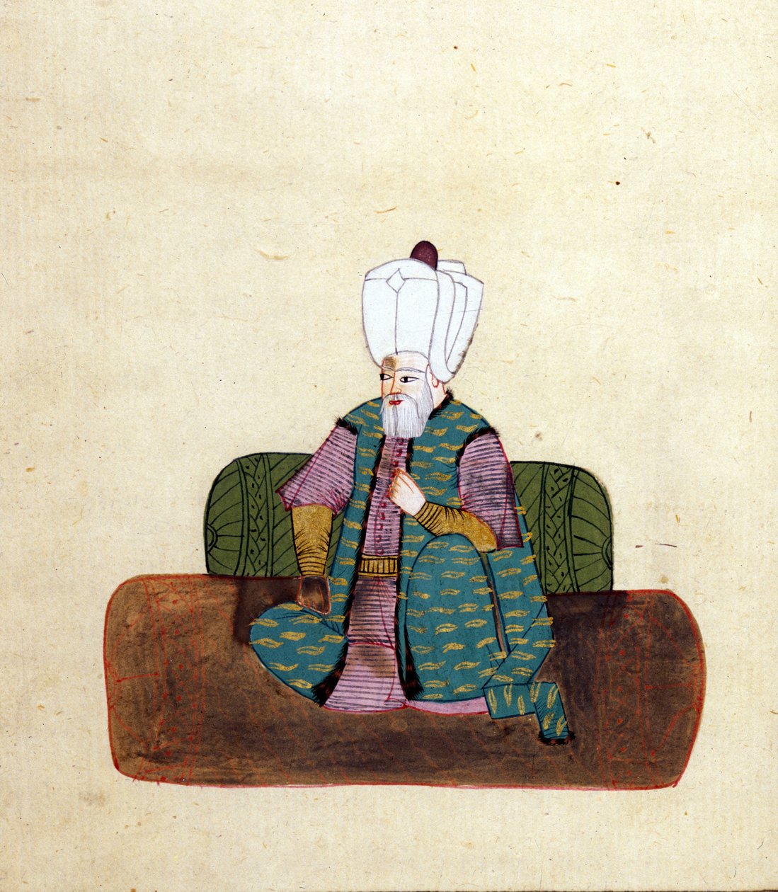 Soliman I the Magnificent (1494 eller 95-1566), osmansk sultan fra 1520 - Museo Correr, Venezia av Unknown artist