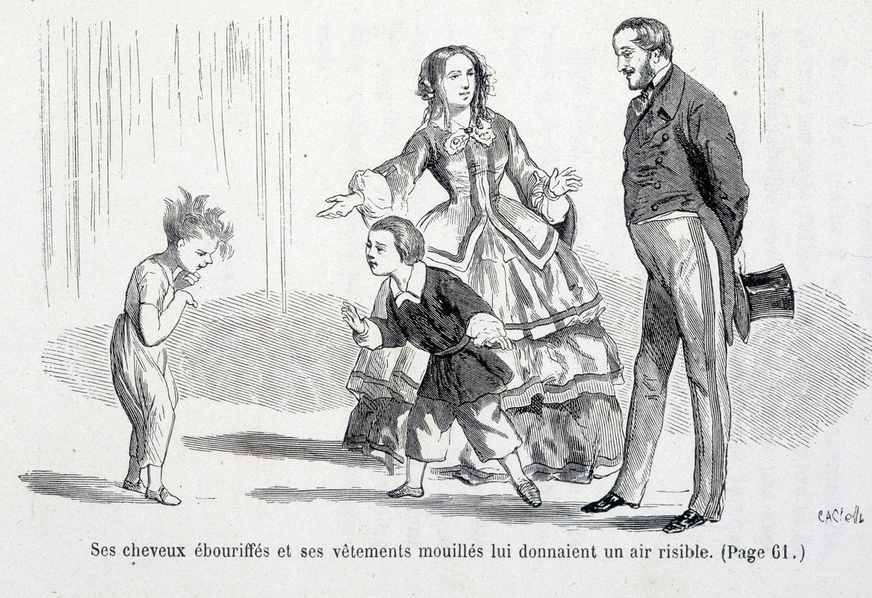 Sophie wet - i "The misfortunes of Sophie"" av grevinnen av Ségur, Hachette av Unknown artist