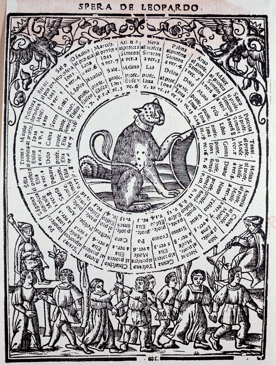 Sphere du Leopard "" Triomphe de la fortune "(Triompho of Fortune) av Sigismondo Fanti (1500-tallet) 1526 Venezia, Marciana-biblioteket av Unknown artist