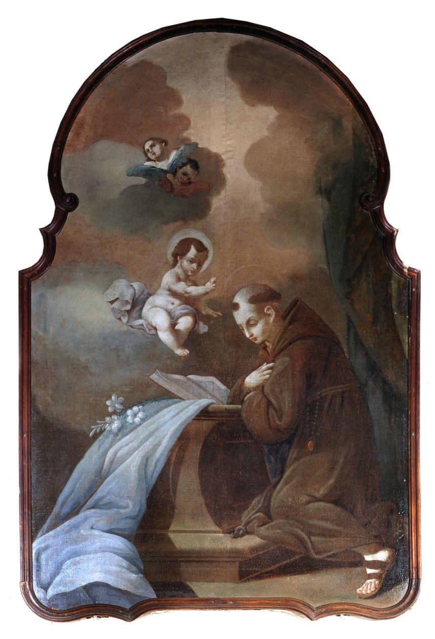 St Anthony av Padua - Klosteret for kunngjøringen av Menton av Unknown artist