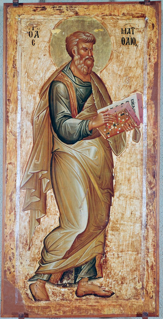 St. Matteus evangelisten (ikon fra 1200-tallet) av Unknown artist