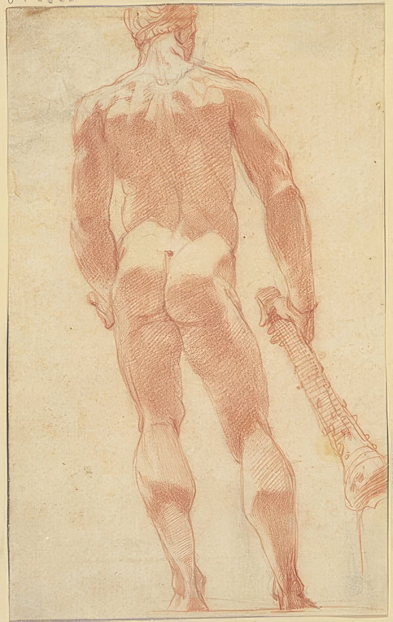 Stående Hercules fra baksiden av Unknown