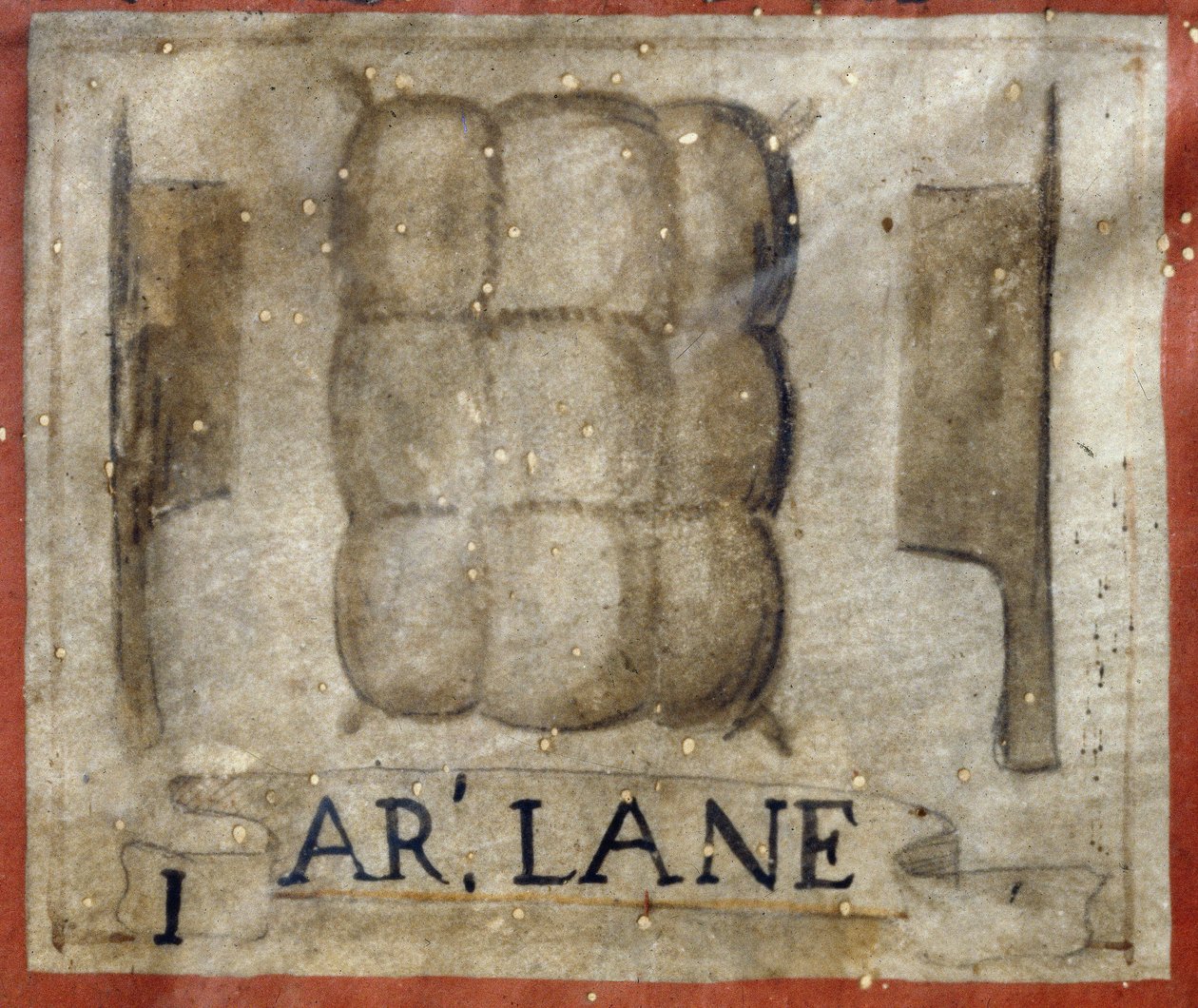 Symbol for ullarbeiderne (selskapstabell av Unknown artist