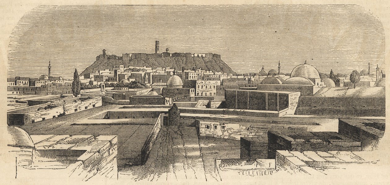 Syria: the city of Aleppo in Syria in the 19th century - Aleppo in Syria - 1864 av Unknown artist