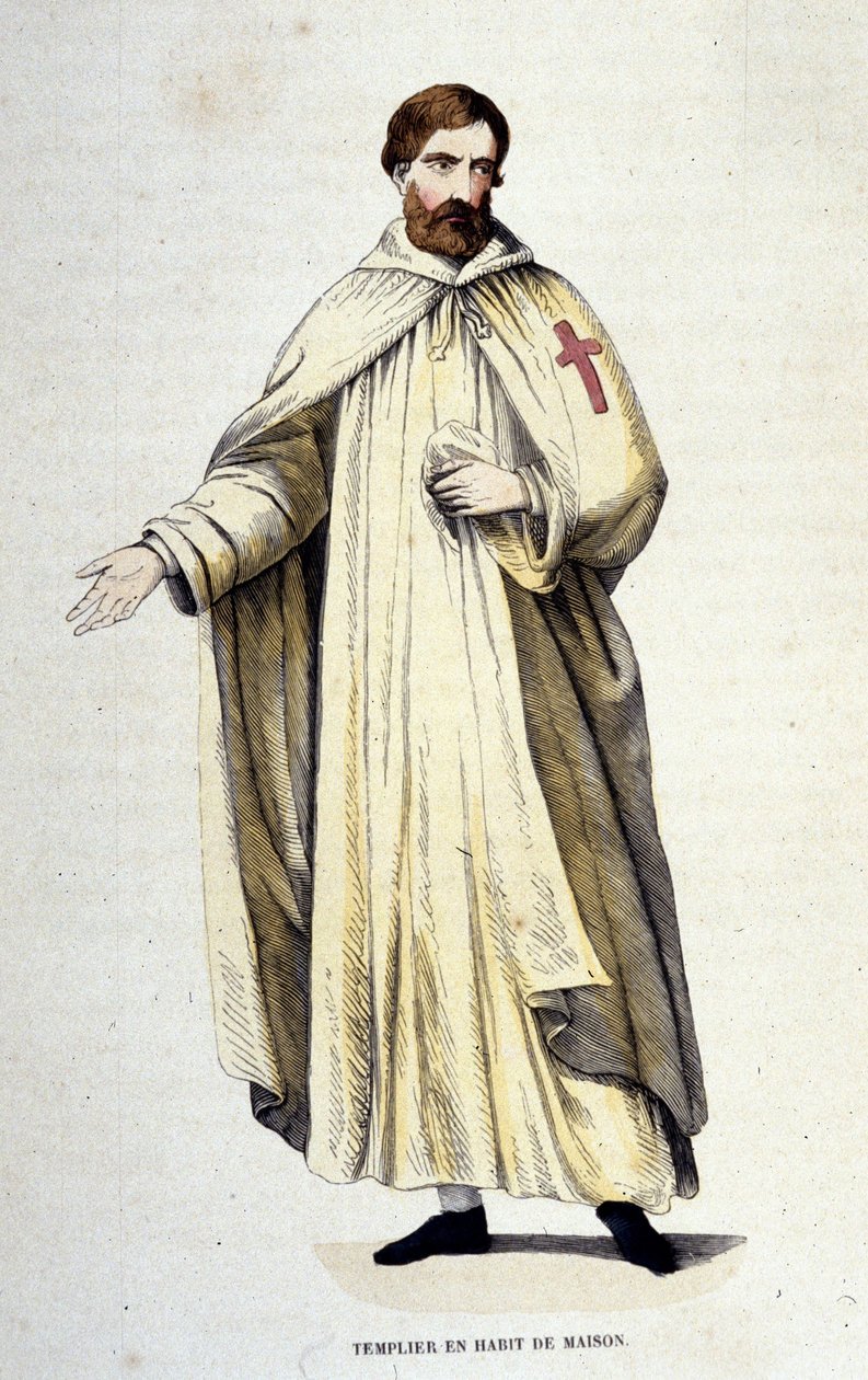 Templar i husets kjolegravering fra 1800-tallet av Unknown artist