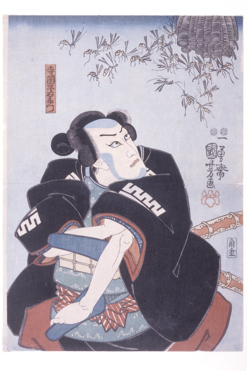 Teraoka Heiuemon (tresnitt) av Unknown artist