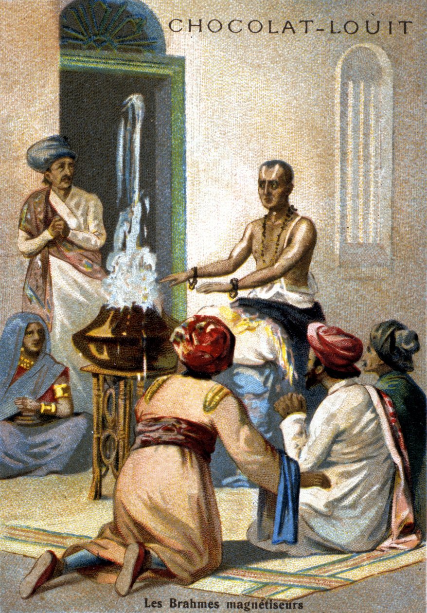 Brahman-magnetisatorene. kromolitografi fra slutten av 1800-tallet.. av Unknown artist