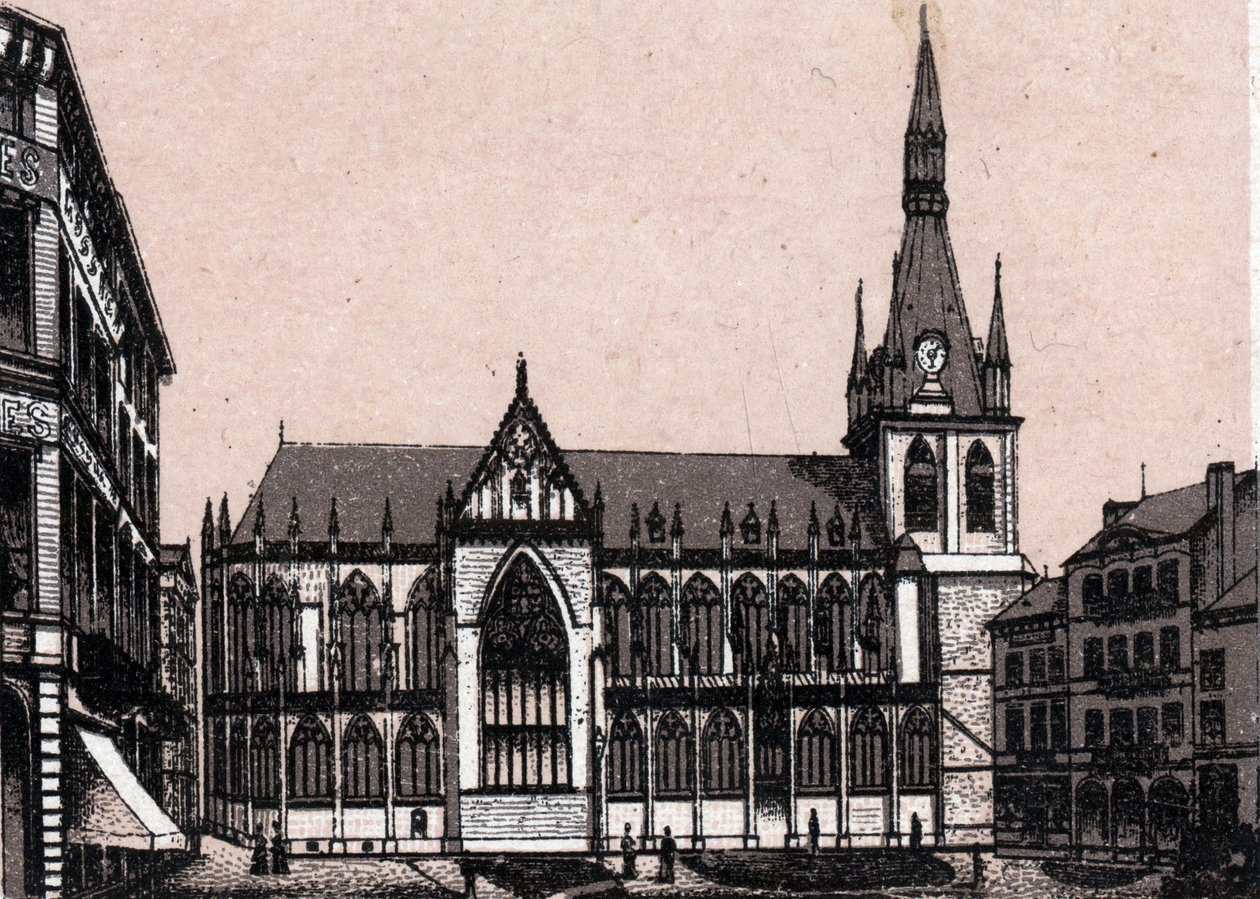 The Cathedrale Saint Paul in Liege in Belgium in “The world illustrates 168 views”” Undated (end of 19th century) av Unknown artist
