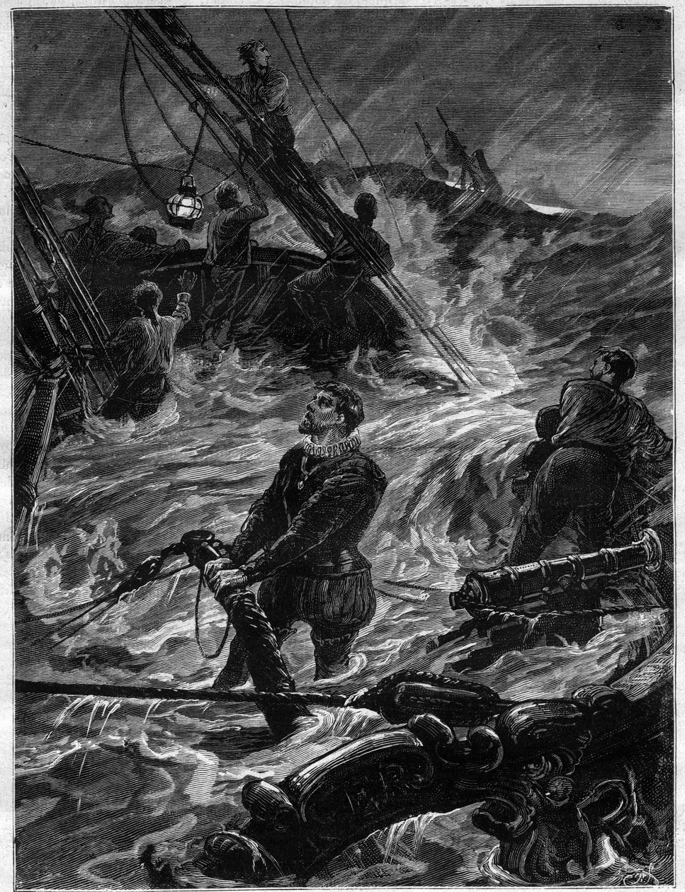 The Death of Sir Humphrey Gilbert av Unknown artist