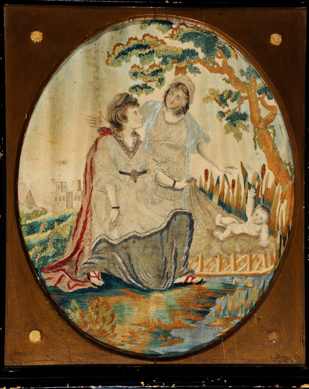 Oppdagelsen av Moses til Faraos datter av Unknown artist