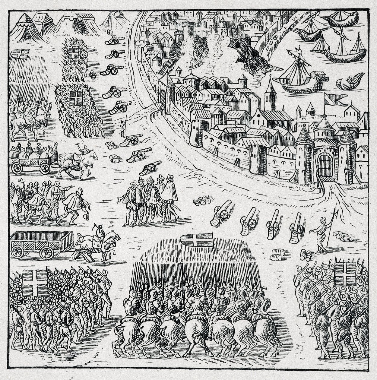 Hertugen av Anjou (Henry III) etter å ha blitt valgt til konge av Polen (i 1573) og ble tvunget til å gå og ta denne kronen i besittelse ustanselig, ble beleiringen av La Rochelle opphevet, og Rochellois fikk alt de ba om for seg selv og til av Unknown artist