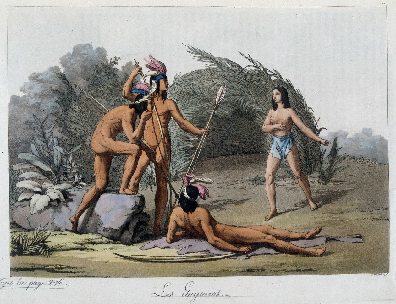 Guijanas, indianere i Paraguay. I "" Den gamle og moderne drakten"" av Unknown artist