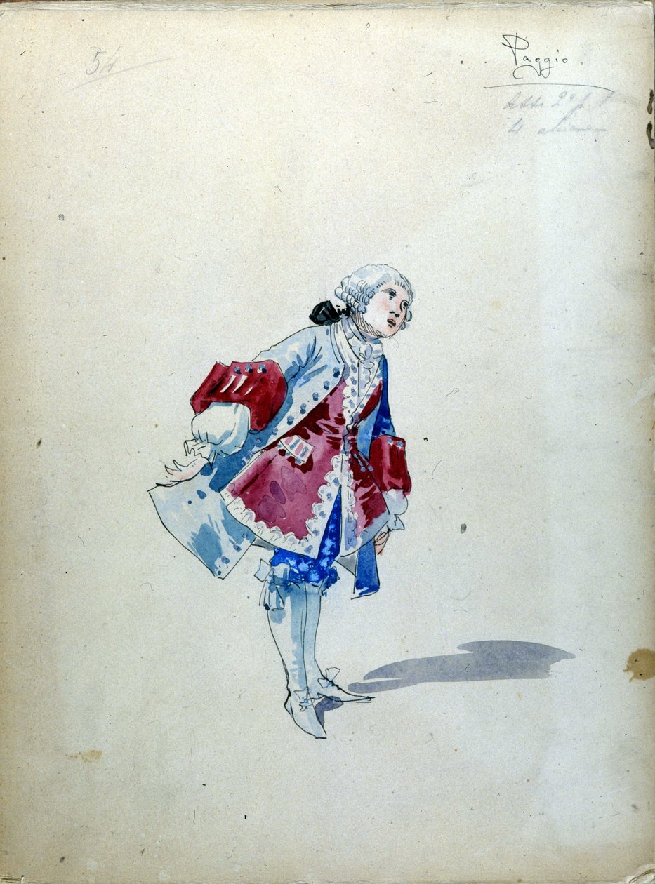 The Lady of Spades: Opera komponert i 1890 av Piotr eller Petr Ilyich Tchaikovsky (eller Tchaikowsky) av Unknown artist