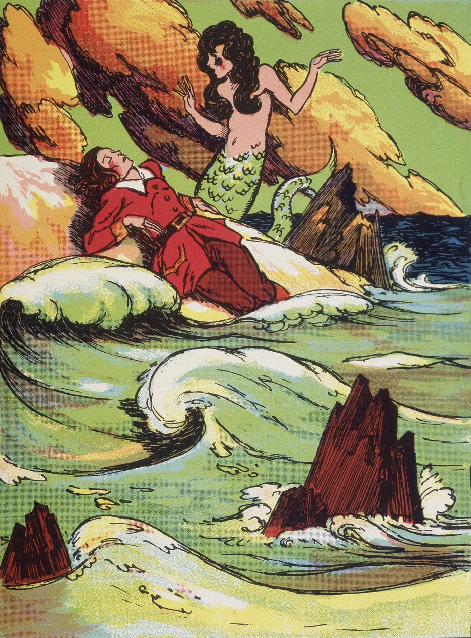 Den lille havfruen av Andersen av Unknown artist