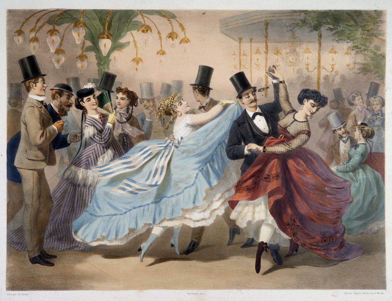The Mabille Ball, rundt 1860 av Unknown artist