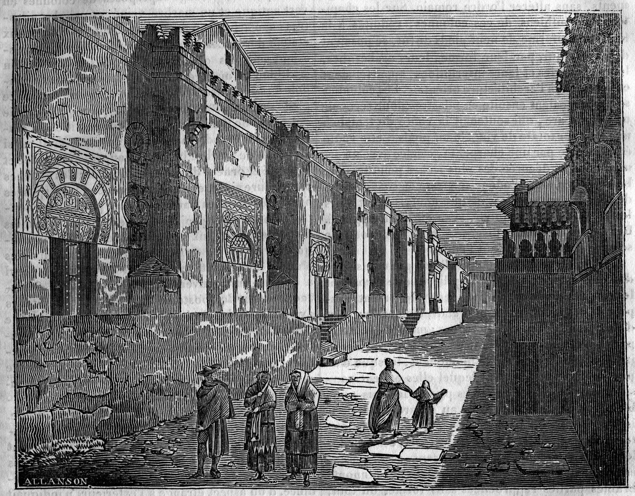 Moskeen i Cordoba i Spania. I dag den kristne katedralen av Unknown artist