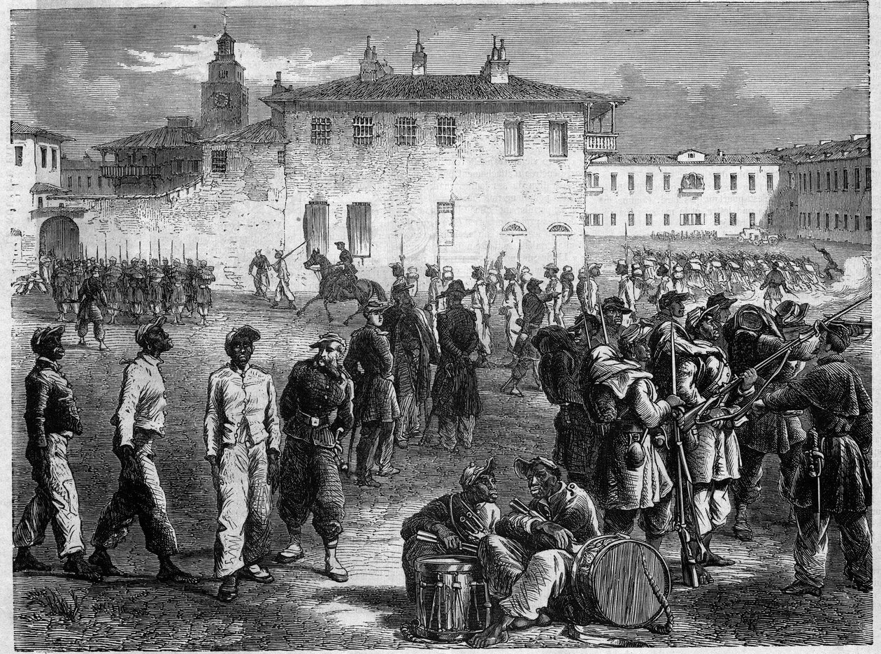 Løsrivelseskrigen eller amerikansk borgerkrig av Unknown artist
