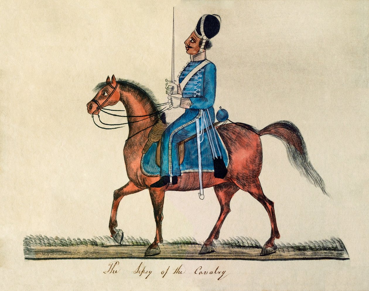 "Kavaleriets sepoy" av Unknown artist