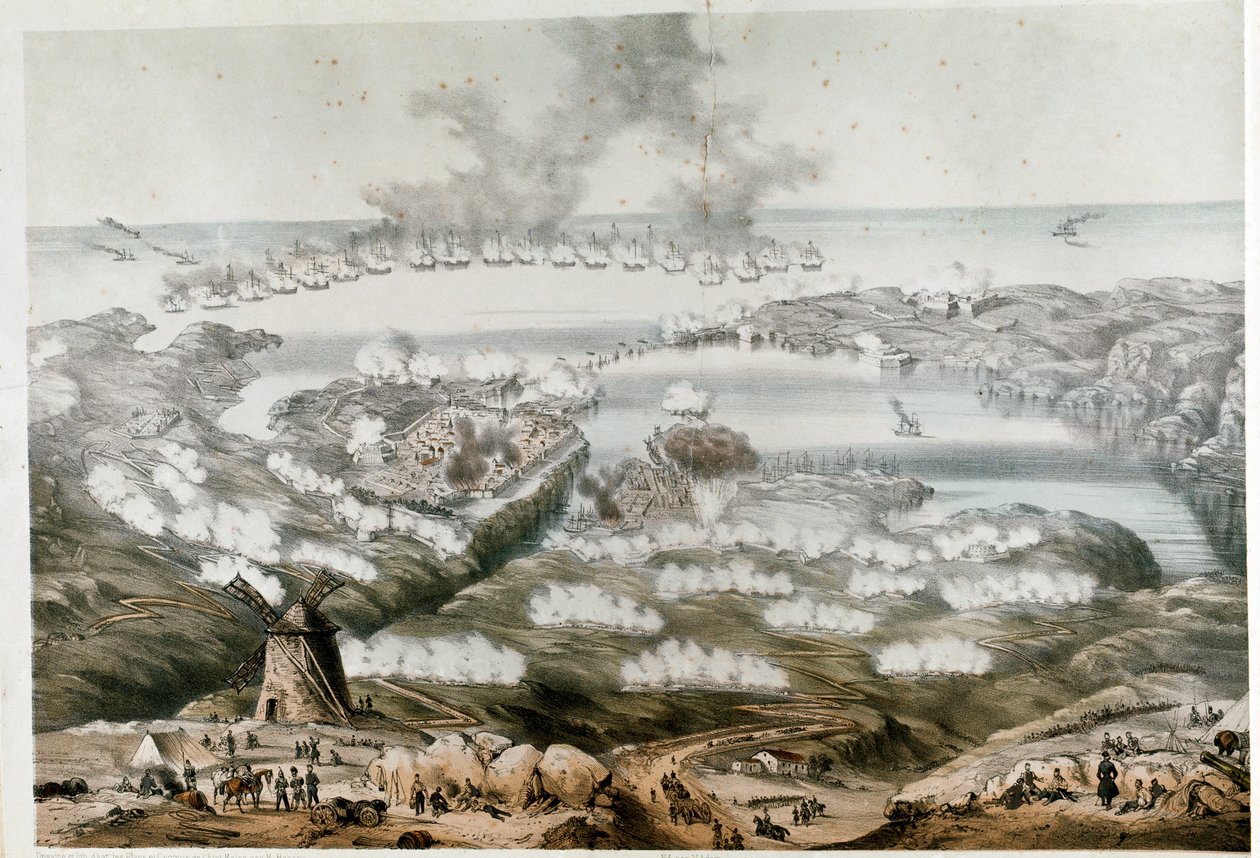 Beleiringen av Sevastopol av Unknown artist