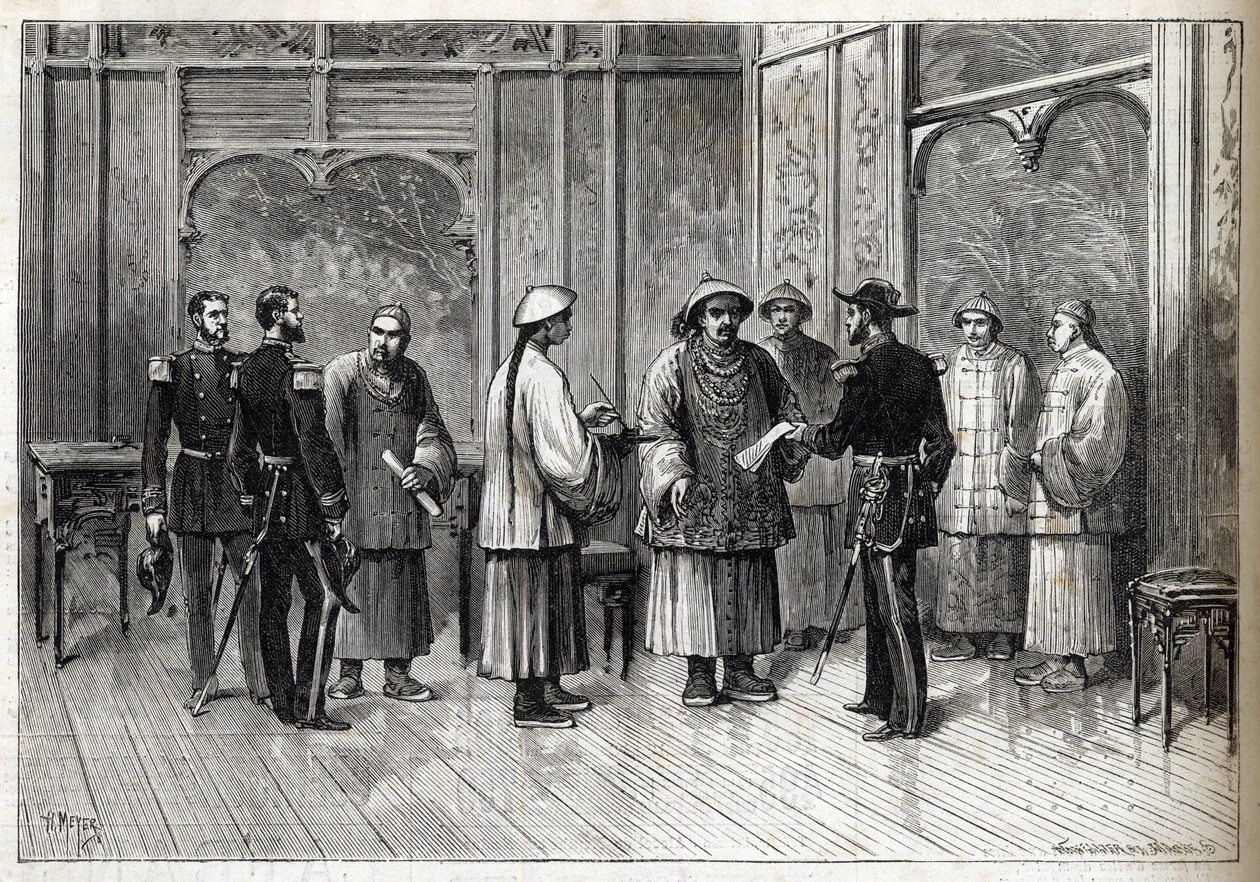 Tientsin-avtalen eller Li-Fournier-konvensjonen – Tientsin-avtalen – Li-Fournier-konvensjonen (Li Fournier) – 11. mai av Unknown artist