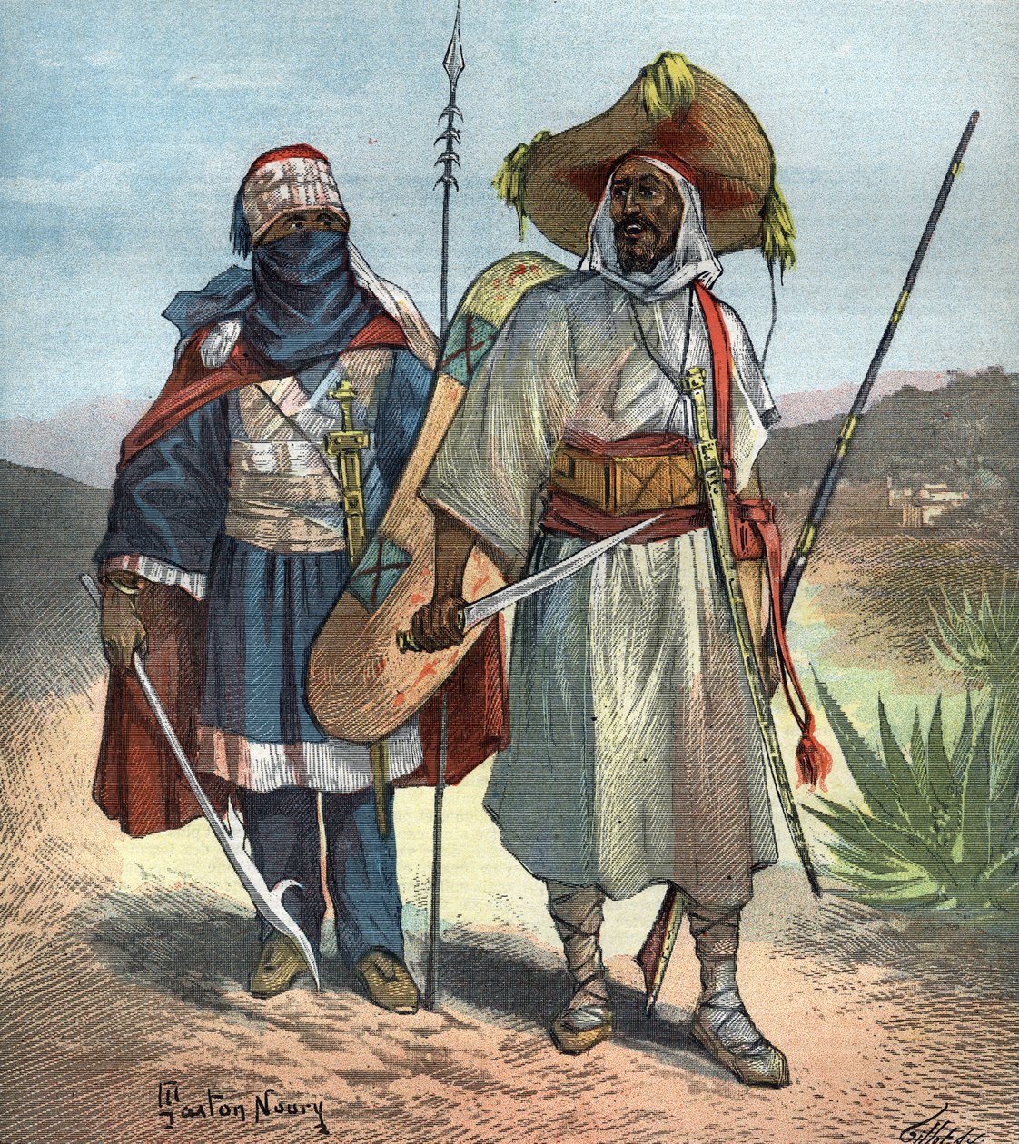 The Tuareg in 1892. av Unknown artist