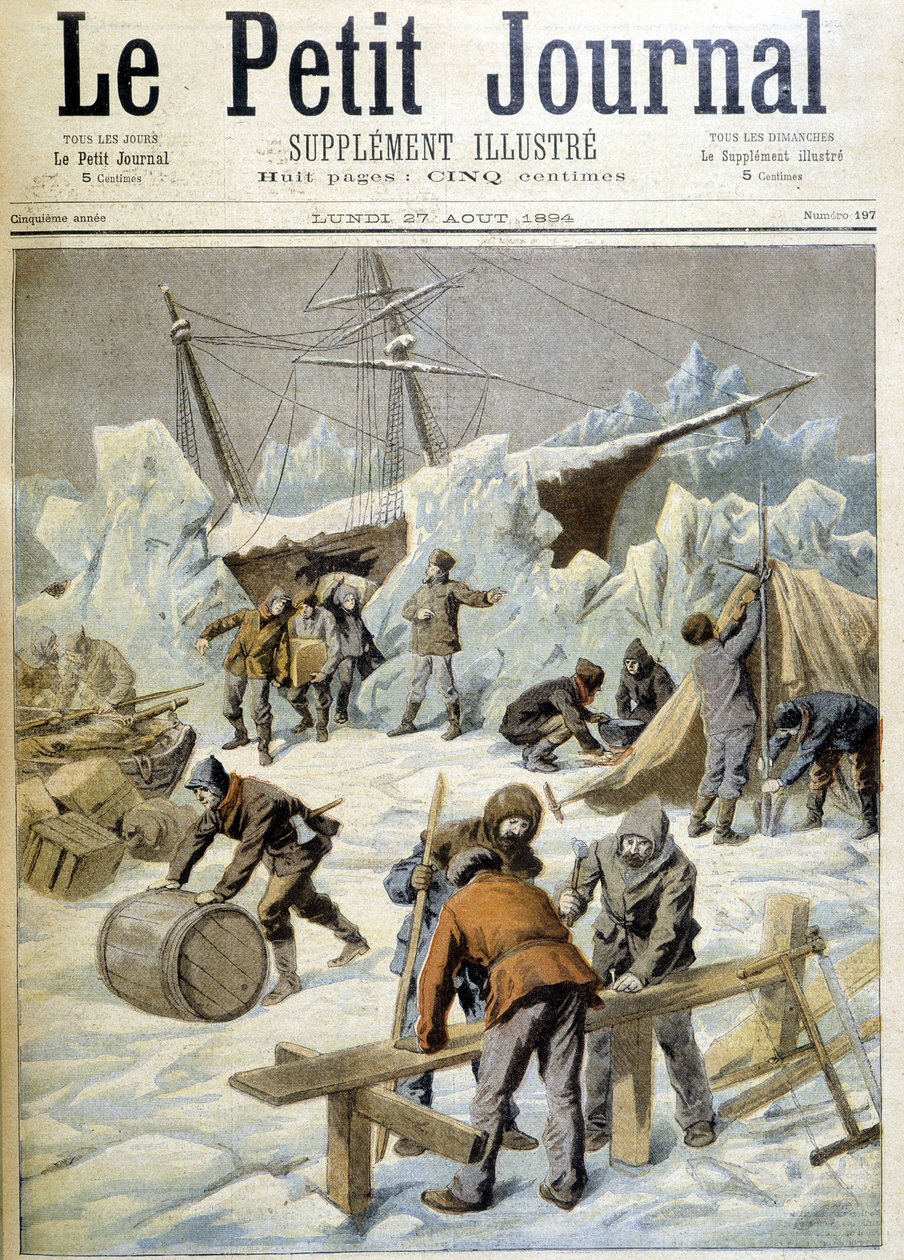 The Wellman Polar Expedition: Camp on the Ice, "" The Petity Journal"", 27.08.1894 av Unknown artist