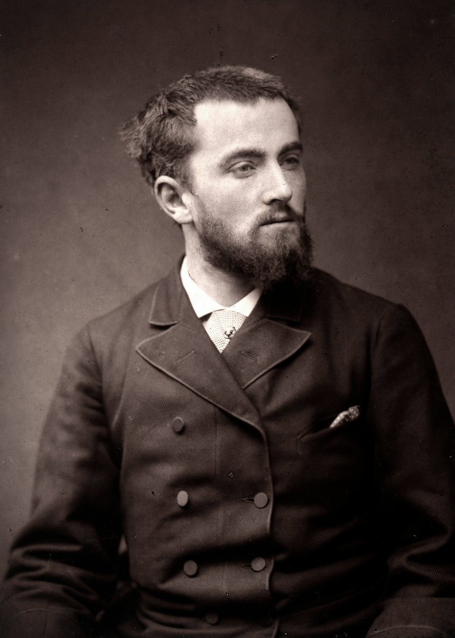 Kunstneren Camille-Alfred Pabst fotografert i anledning Paris-salongen i 1881 av Unknown