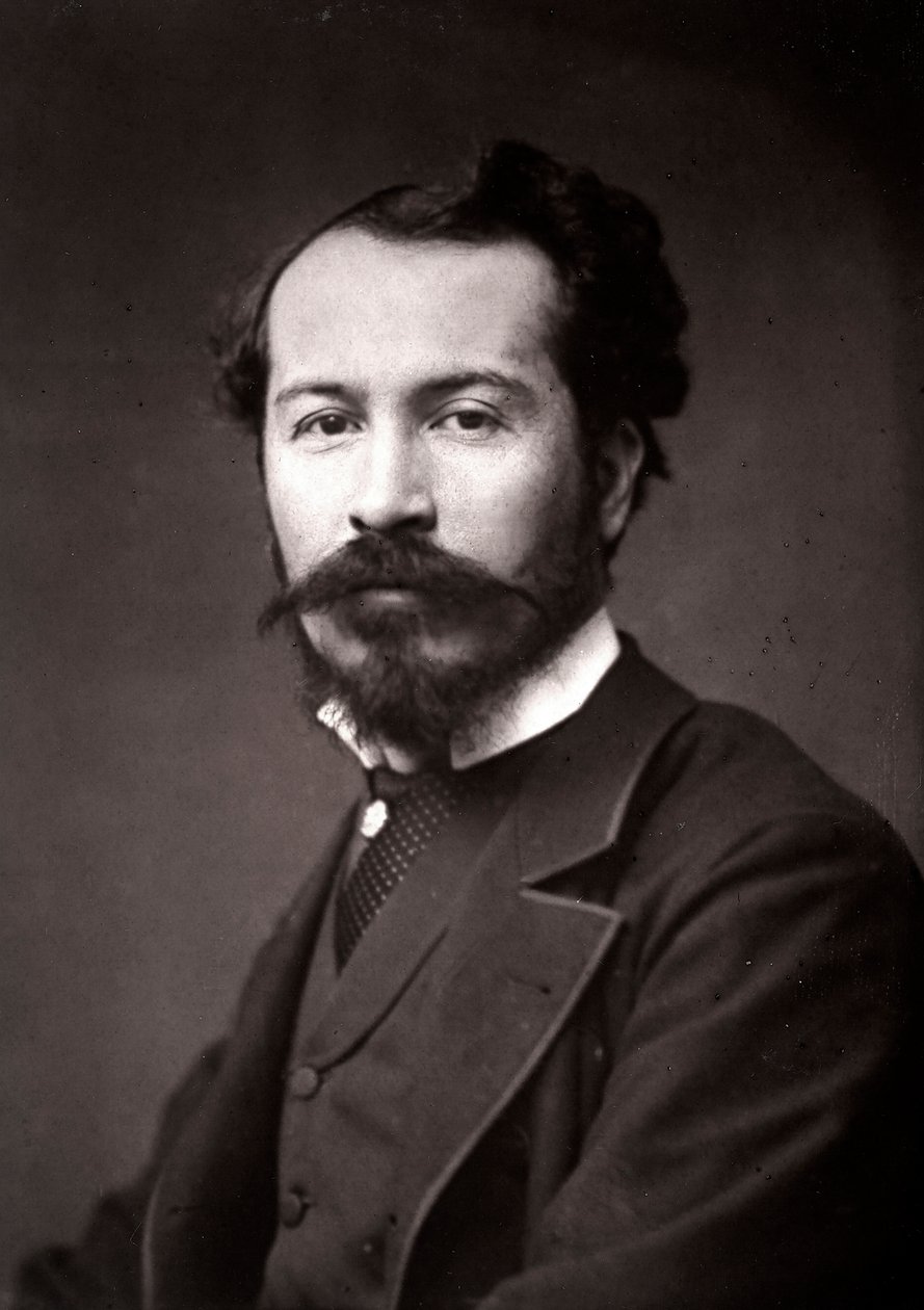 Kunstneren Edmond-Louis Dupain portrettert i anledning Salongen i Paris i 1883 av Unknown