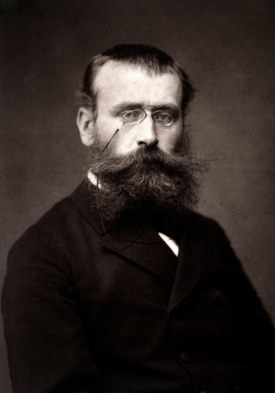 Kunstneren Georges Laugée fotografert i anledning Paris-salongen i 1881 av Unknown