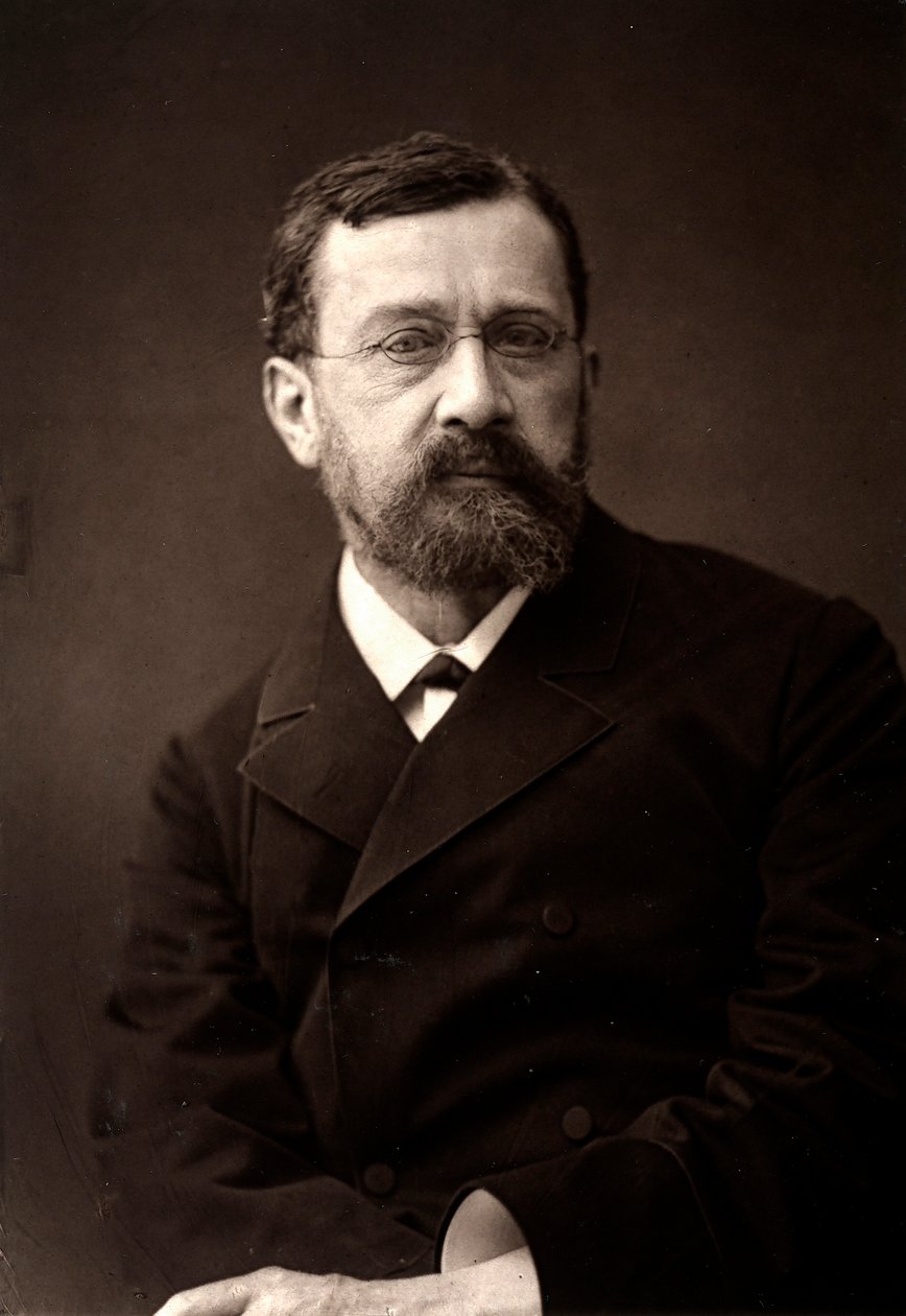 Kunstneren Leon Barillot fotografert i anledning Paris-salongen i 1881 av Unknown