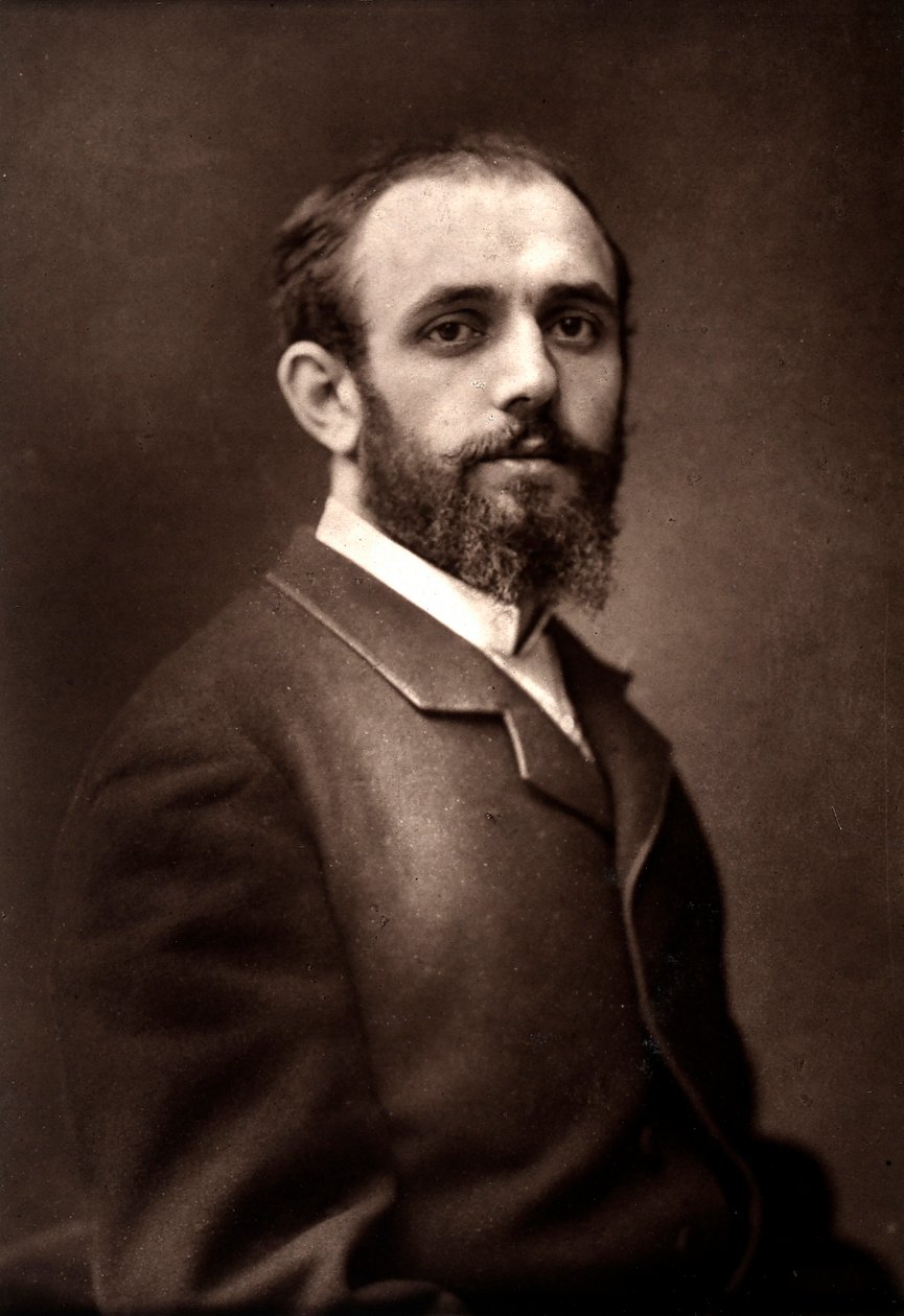 Kunstneren Norbert Goeneutte tatt i anledning Paris-salongen i 1881 av Unknown