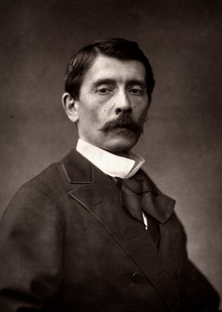 Kunstneren Pierre-Auguste Brunet-Hoard fotografert i anledning Paris-salongen i 1881 av Unknown
