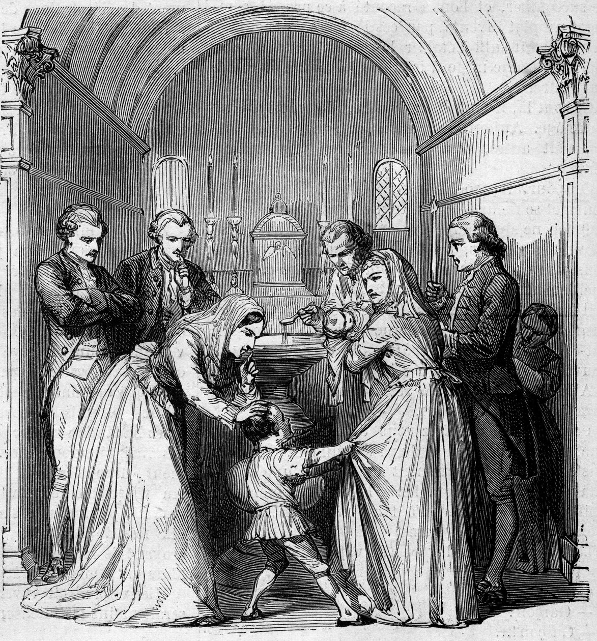 The baptism of Napoleon Bonaparte. av Unknown artist