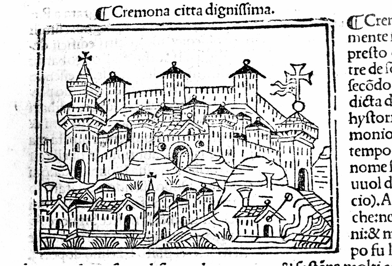 Byen Cremona etter Jacopo Foresti av Unknown artist