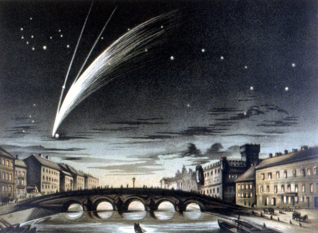 Kometen Donati synlig 5. oktober av Unknown artist