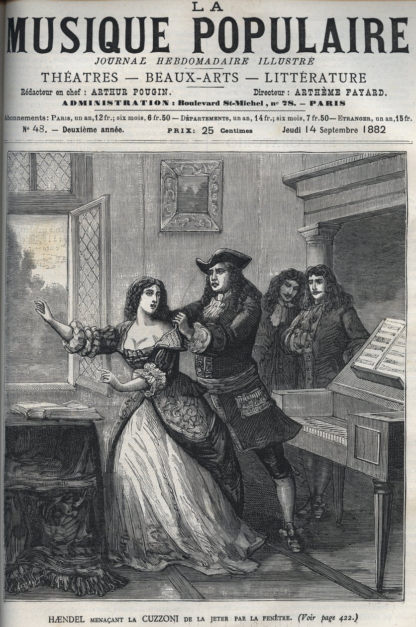 Komponisten George Frederick Handel (Georg Friedrich Handel av Unknown artist
