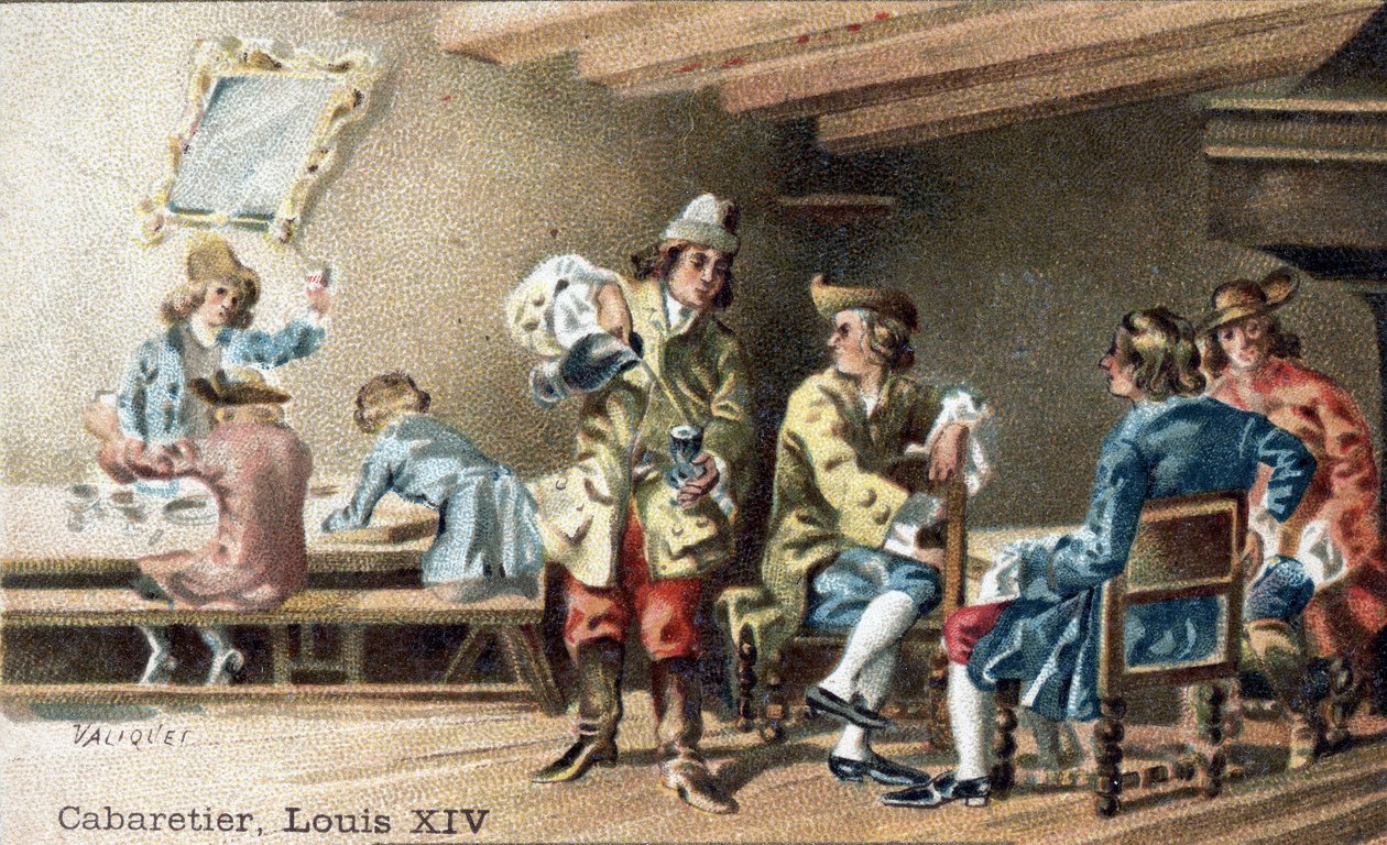 Kabaretierhåndverket på begynnelsen av 1700-tallet. av Unknown artist