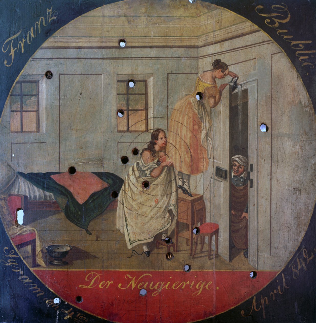 Det nysgjerrige (malte mål) av Unknown artist