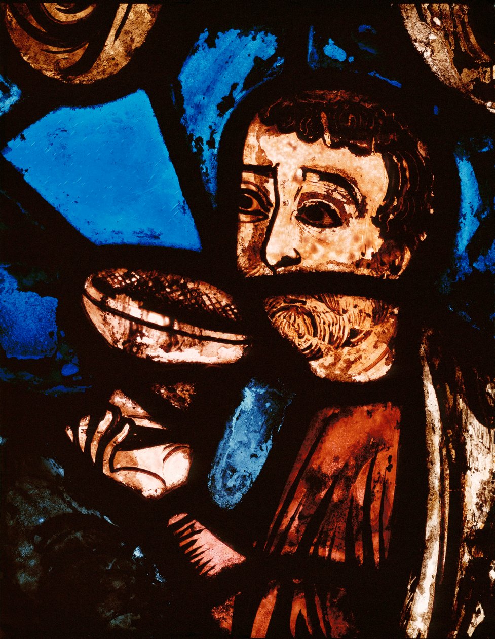 Oppdagelsen av vin (glassmaleri) av Unknown Artist