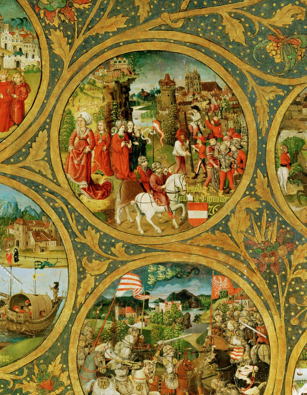 Slektstreet til Babenberg-markgrevene og hertugene, de første herskerne av «Ostarrichi» av Unknown Artist