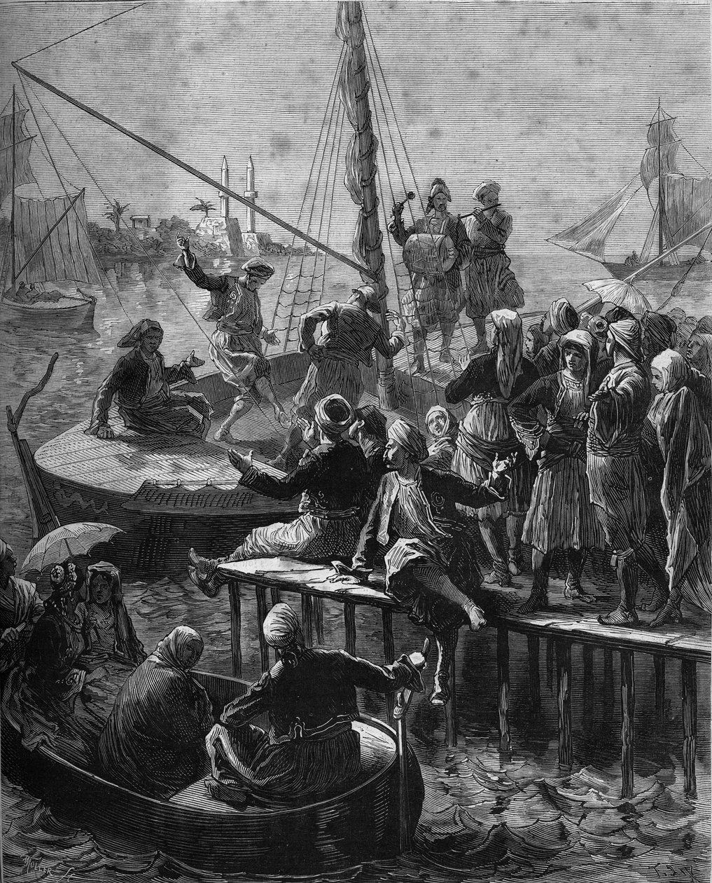Venusfestivalen i Larnaka på øya Kypros i 1878. av Unknown artist