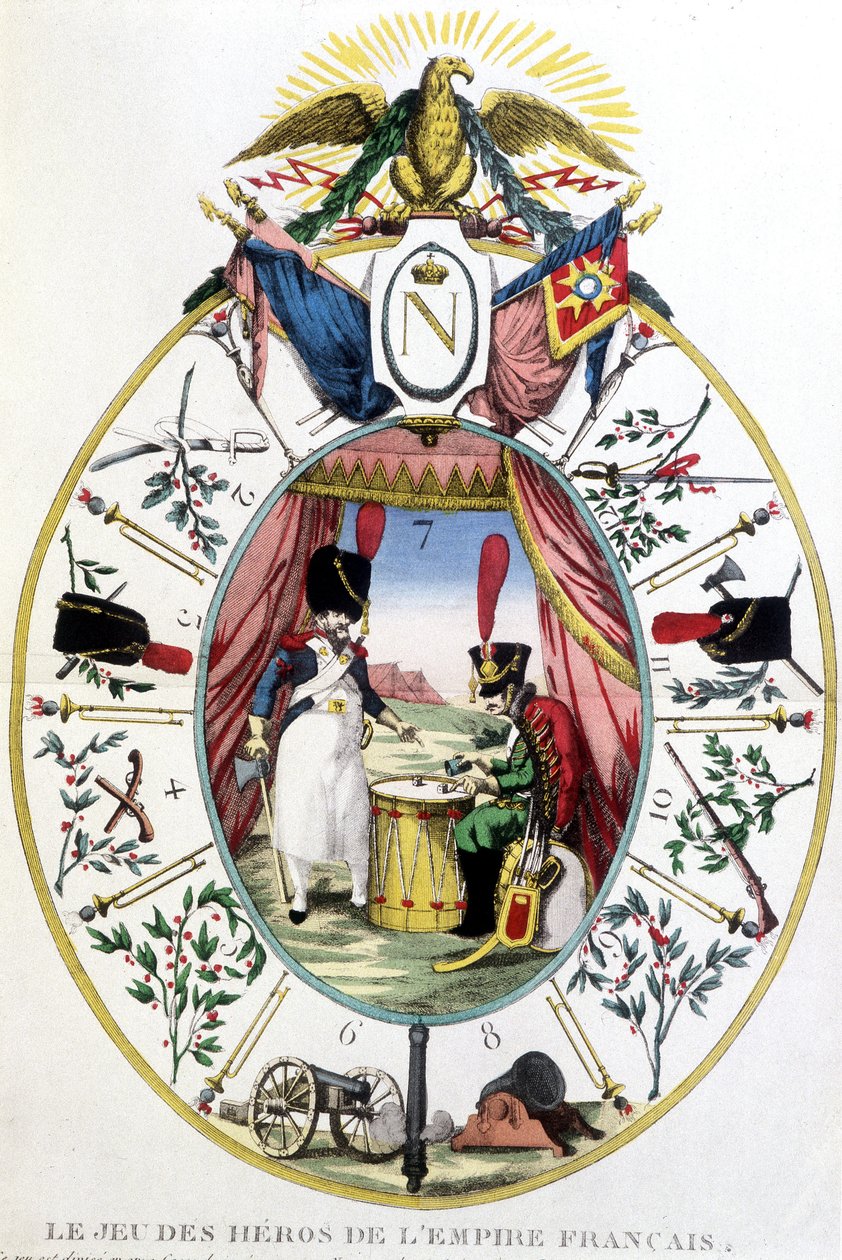 Spillet til heltene fra det franske imperiet, deb. 1800-tallet av Unknown artist