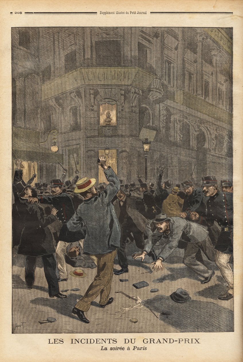 Den generelle kampen fortsatte i gatene i Paris om natten, gjenforent anarkistene som trodde de var beskyttet av ordene fra innenriksminister Charles Dupuy (1851-1923) mot lov og orden. Disse problemene vil føre direkte og av Unknown artist