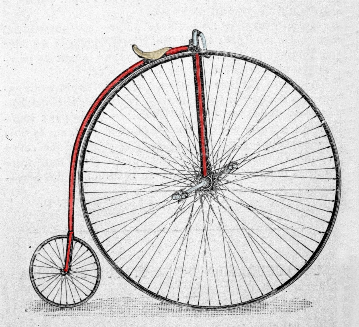 Den store sykkelen, eller grand bi (grand-bi), ble oppfunnet mellom 1865 og 1870. av Unknown artist