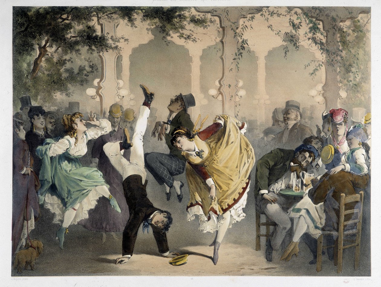 Rutenettet på Bullier, rundt 1860 av Unknown artist